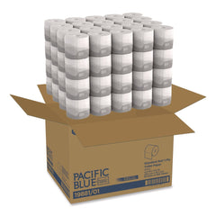 Georgia Pacific Professional 1-Ply Pacific Blue Basic Embossed Septic Safe Bathroom Tissue - White (80 Rolls/Carton)