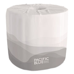 Georgia Pacific Professional 2-Ply Septic Safe Pacific Blue Basic Embossed Bathroom Tissue - White (80 Rolls/Carton)