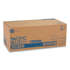 Georgia Pacific Professional 20389 9.2 in. x 9.4 in. 1-Ply Pacific Blue Select Folded Paper Towels - White (16 Packs/Carton)