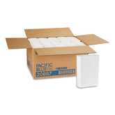 Georgia Pacific Professional 10.2 in. x 10.8 in. 1-Ply Pacific Blue Ultra Folded Paper Towels - White (2200/Carton)