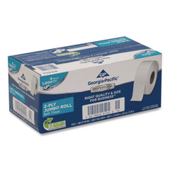 Georgia Pacific Professional 3.5 in. x 1000 ft. 2-Ply Septic Safe Jumbo Bathroom Tissue - White (4/Carton)