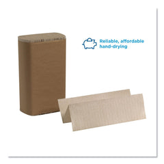 Georgia Pacific Professional 23304 9.2 in. x 9.4 in. 1-Ply Pacific Blue Basic M-Fold Paper Towels - Brown (16 Packs/Carton)