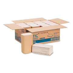 Georgia Pacific Professional 23504 10.25 in. x 9.25 in. 1-Ply Pacific Blue Basic S-Fold Paper Towels - Brown (4000/Carton)