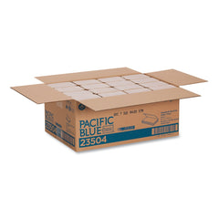 Georgia Pacific Professional 23504 10.25 in. x 9.25 in. 1-Ply Pacific Blue Basic S-Fold Paper Towels - Brown (4000/Carton)