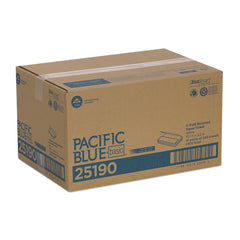 Georgia Pacific Professional 25190 10.1 in. x 12.7 in. 1-Ply Pacific Blue Basic C-Fold Paper Towel - White (2400/Carton)