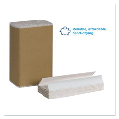 Georgia Pacific Professional 25190 10.1 in. x 12.7 in. 1-Ply Pacific Blue Basic C-Fold Paper Towel - White (2400/Carton)