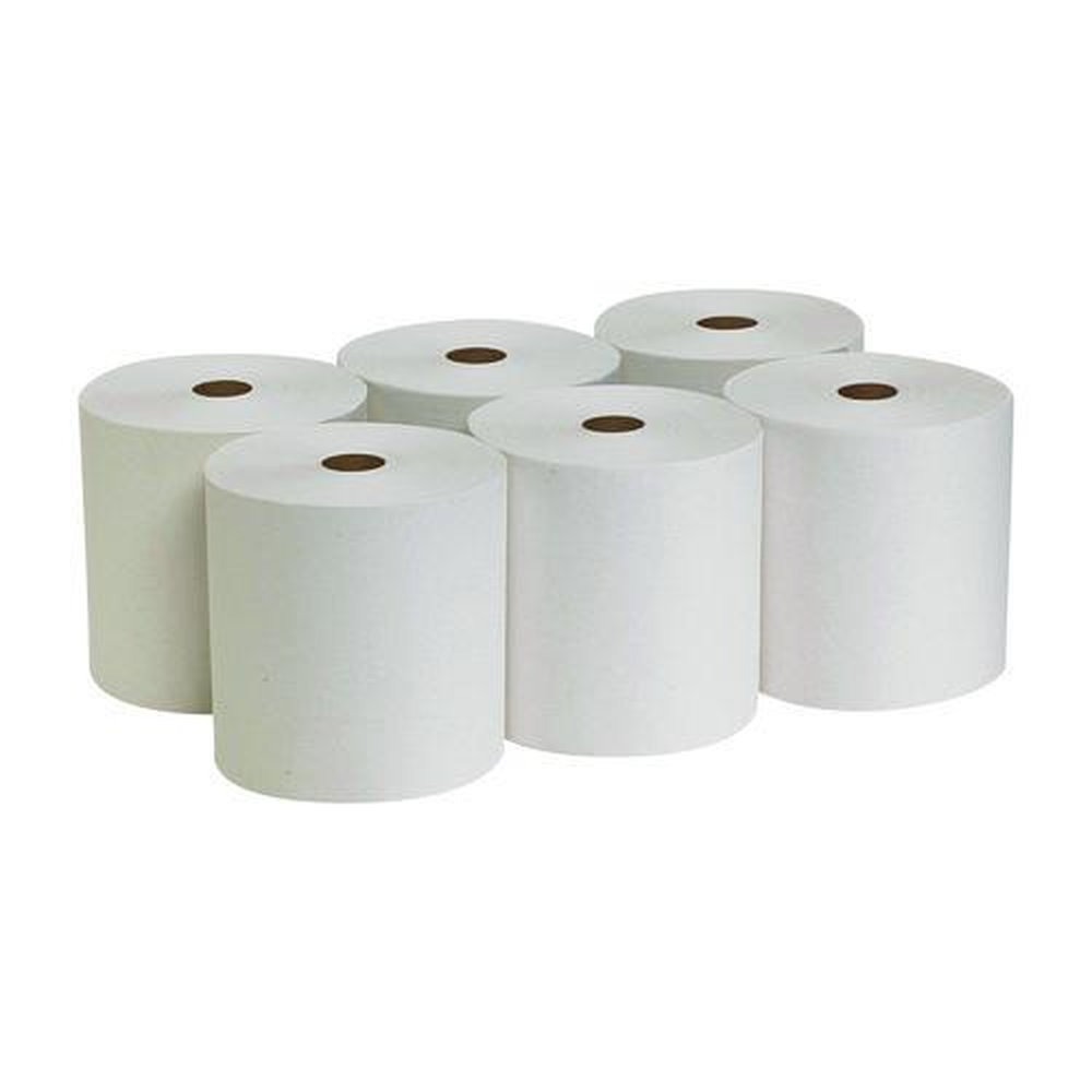 Georgia Pacific Professional 7.88 in. x 800 ft. 1-Ply Pacific Blue Basic Nonperforated Paper Towel Rolls - White (6 Rolls/Carton)