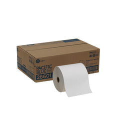 Georgia Pacific Professional 7.88 in. x 800 ft. 1-Ply Pacific Blue Basic Nonperforated Paper Towel Rolls - White (6 Rolls/Carton)