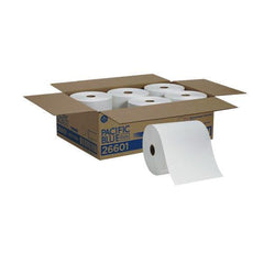 Georgia Pacific Professional 7.88 in. x 800 ft. 1-Ply Pacific Blue Basic Nonperforated Paper Towel Rolls - White (6 Rolls/Carton)