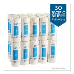 Georgia Pacific Professional 27300 11 in. x 8.8 in. 2-Ply Pacific Blue Select Perforated Paper Kitchen Roll Towels - White (30 Rolls/Carton)
