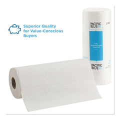 Georgia Pacific Professional 27300 11 in. x 8.8 in. 2-Ply Pacific Blue Select Perforated Paper Kitchen Roll Towels - White (30 Rolls/Carton)