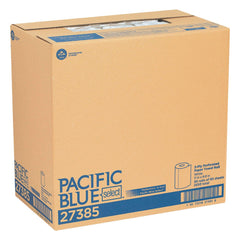 Georgia Pacific Professional 27385 11 in. x 8.8 in. 2-Ply Pacific Blue Select Perforated Kitchen Paper Towel Roll - White (30 Rolls/Carton)