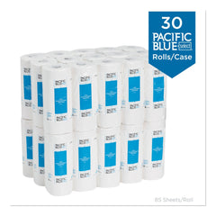 Georgia Pacific Professional 27385 11 in. x 8.8 in. 2-Ply Pacific Blue Select Perforated Kitchen Paper Towel Roll - White (30 Rolls/Carton)