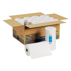 Georgia Pacific Professional 27700 11 in. x 8.8 in. 2-Ply Pacific Blue Select Perforated Kitchen Paper Towel Roll - White (12 Rolls/Carton)