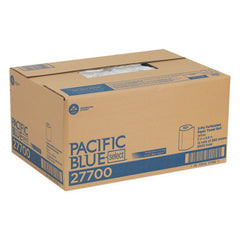 Georgia Pacific Professional 27700 11 in. x 8.8 in. 2-Ply Pacific Blue Select Perforated Kitchen Paper Towel Roll - White (12 Rolls/Carton)