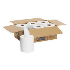Georgia Pacific Professional 28124 SofPull 7.8 in. x 15 in. 1-Ply Center-Pull Perforated Paper Towels - White (320/Roll, 6-Rolls/Carton)