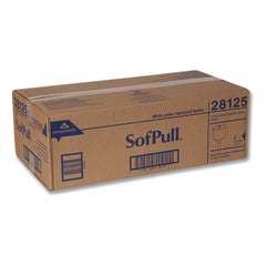 Georgia Pacific Professional 28125 SofPull 7.8 in. x 14.8 in. 1-Ply Premium Junior Capacity Towel - White (225/Roll, 8-Rolls/Carton)
