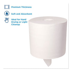 Georgia Pacific Professional 28143 SofPull 7.8 in. x 15 in. 1-Ply Perforated Paper Towel - White (560/Roll, 4-Rolls/Carton)