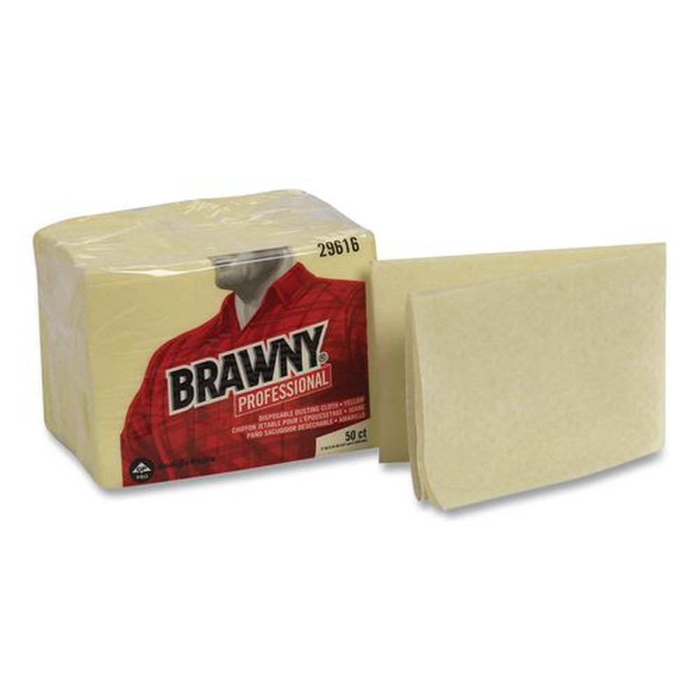 Georgia-Pacific 17 in. x 24 in. Dusting Cloths Quarterfold - Unscented, Yellow (200/Carton)