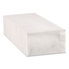 Georgia-Pacific 15 in. x 16.8 in. 1-Ply 1/8-Fold Dinner Napkin - White (4200/Carton)