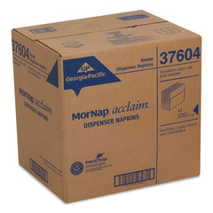 Georgia-Pacific 13 in. x 8.5 in. 1-Ply Interfold Napkin Refills - Brown (12 Packs/Carton)