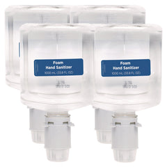 Georgia Pacific Professional 43335 1000 mL Pacific Blue Ultra Foam Hand Sanitizer Refills for Manual Dispensers - Fragrance-Free (4/Carton)
