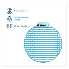 Georgia Pacific Professional ActiveAire Deodorizer Urinal Screen with Side Tab - Coastal Breeze Scent, Blue (12/Carton)