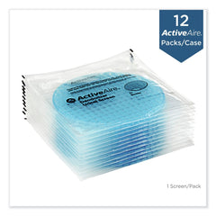 Georgia Pacific Professional ActiveAire Deodorizer Urinal Screen - Coastal Breeze Scent, Blue (12/Carton)