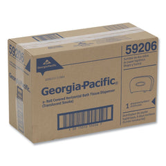 Georgia Pacific Professional 13.56 in. x 5.75 in. x 8.63 in. 2-Roll Bathroom Tissue Dispenser - Smoke
