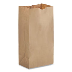 Ross & Wallace Paper Products 100312500PK/BL 7 in. x 4.38 in. x 13.75 in. #12 Size Grocery Paper Bags - Kraft (500/Bundle)