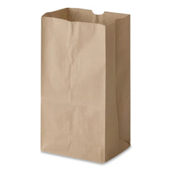 Ross & Wallace Paper Products 8.25 in. x 5.25 in. x 16.13 in. #25 Squat Size Grocery Paper Bags - Kraft (500/Bundle)
