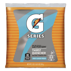 Gatorade QUA33677 G Series 21 oz. Powder Drink Mix Pouches - Glacier Freeze (32/Carton)