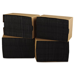 Hoffmaster 9-1/2 in. x 9-1/2 in. 2-Ply Beverage Napkins - Black (1000/Carton)