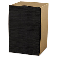 Hoffmaster 9-1/2 in. x 9-1/2 in. 2-Ply Beverage Napkins - Black (1000/Carton)
