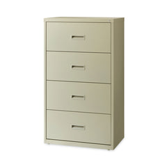 Hirsh Industries 30 in. x 18.62 in. x 52.5 in. 4 Letter/Legal/A4-Size File Drawers Lateral File Cabinet - Putty