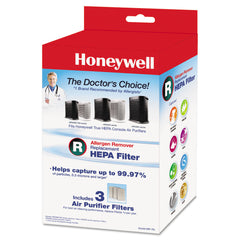 Honeywell 6.75 x 10.3 Allergen Remover Replacement HEPA Filters (3/Pack)