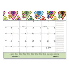 House of Doolittle 22 in. x 17 in. 12-Month (Jan-Dec 2026) Recycled Desk Pad Calendar - White Sheets/Black Binding/Corners