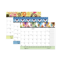 House of Doolittle 22 in. x 17 in. 12-Month (Jan-Dec 2026) Recycled Desk Pad Calendar - White Sheets/Black Binding/Corners