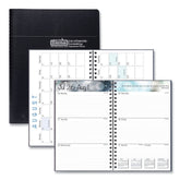 House of Doolittle 8 in. x 5 in. 13-Month (Aug 2025-Aug 2026) Recycled Academic Weekly/Monthly Appointment Planner - Black Cover