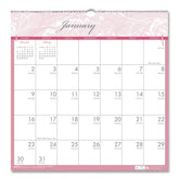 House of Doolittle 12-Month (Jan-Dec): 2026 12 in. x 12 in. Breast Cancer Awareness Artwork Recycled Monthly Wall Calendar - White/Pink/Gray Sheets