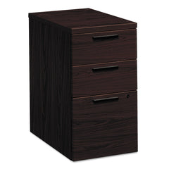 HON 10500 Series 15.75 in. x 22.75 in. x 28 in. Legal/Letter 3-Drawers Box/Box/File Mobile Pedestal File - Mahogany