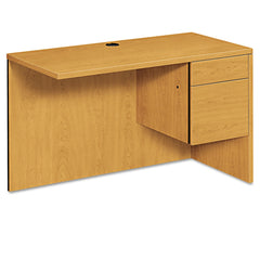 HON 10500 Series 48 in. W x 24 in. D x 29.5 in. H 3/4 Height Right Ped L-Workstation Return - Harvest