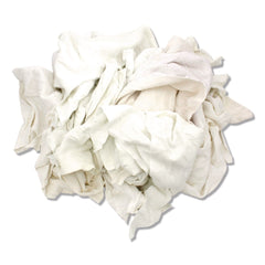 HOSPECO Sweatshirt Rags Unscented White (8/lb, 25 lb/Carton)