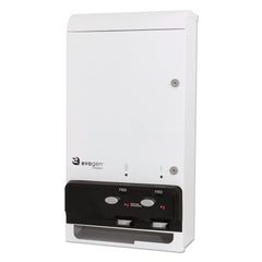 HOSPECO Evogen 14 in. x 7.75 in. x 26.25 in. Metal Feminine Hygiene Dispenser - White/Black