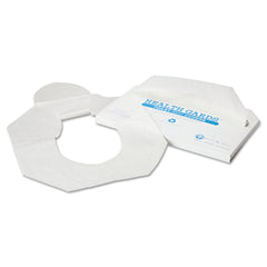 HOSPECO Health Gards 14.25 in. x 16.5 in. Half-Fold Toilet Seat Covers - White (2500/Carton)