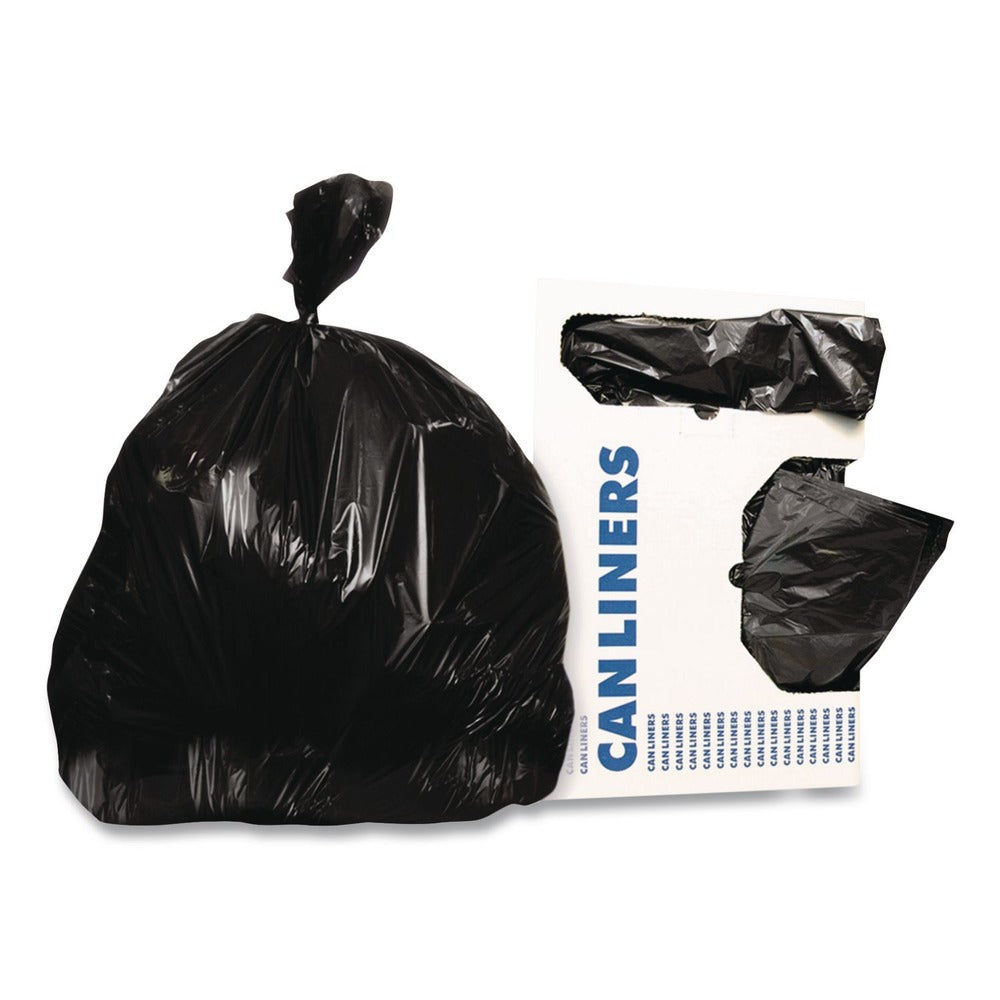 Heritage 40 in. x 46 in. 45 gal. 0.7 mil. Linear Low-Density Can Liners - Black (250/Carton)