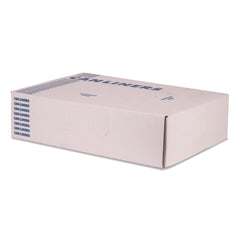 Heritage 46 in. x 50 in. 1.5 mil 56 Gallon Linear Low-Density Can Liners - Black (100/Carton)