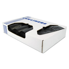 Heritage 40 in. x 46 in. 45 Gallon 1.5 mil Reprocessed Resin Can Liners - Black (100/Carton)