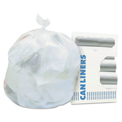 Heritage Z8648UN R01 150-Piece/Carton High Density 56 Gallon 22 Microns 43 in. x 48 in. Waste Can Liners - Natural