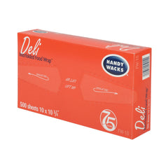 Handy Wacks FW10 10.75 in. x 10 in. Interfolded Food Wrap Deli Sheets (12/Carton)
